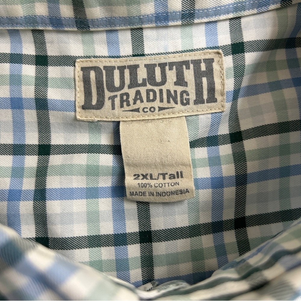 Duluth Trading long sleeve plaid button down size 2XL/Tall - Picture 6 of 7